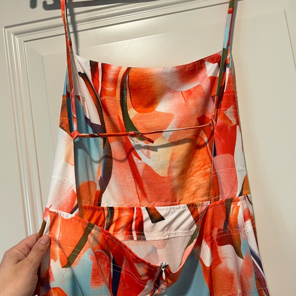 Colorful Abstract Maxi Dress - Picture 3 of 4